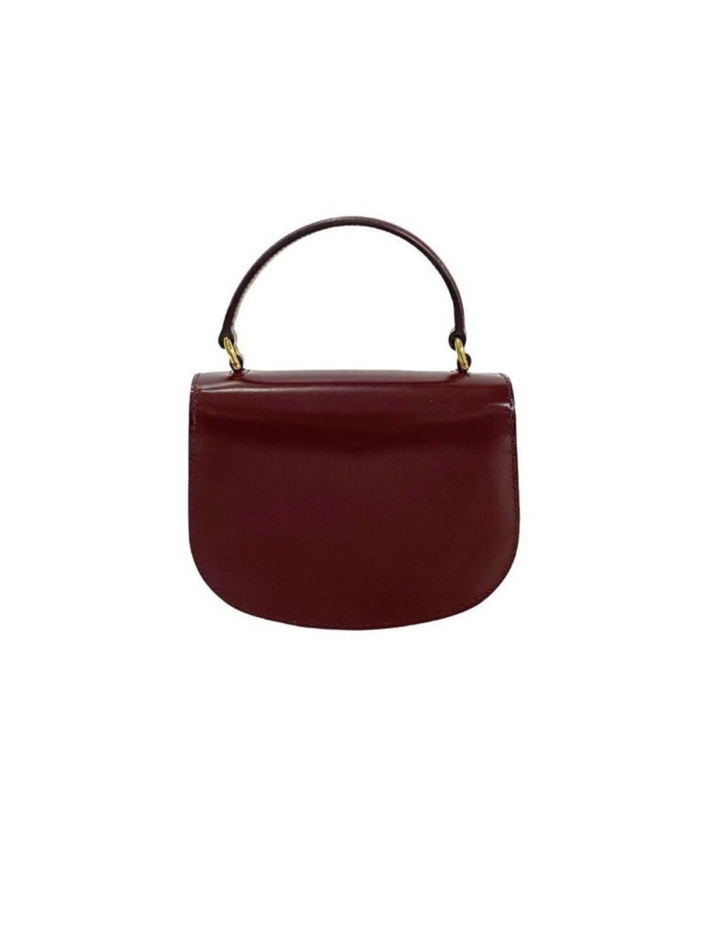 ★SOLD★ Celine Almost Box Mini Besace Triomphe Logo Calf Leather 2-Way Shoulder - Picture 3 of 8
